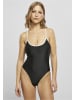 Urban Classics Swimsuit in black/white