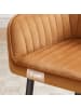 SONGMICS 4er-Set: Esszimmerstuhl in Karamellbraun - (B)62.5 x (H)85 x (T)60 cm