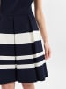 Marie Lund Kleid in marine ecru - 0001