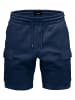 Humy Bermuda Sweat Shorts Casual Cargotaschen in Navy