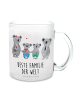 Mr. & Mrs. Panda Häferl Koala Familie zwei mit Spruch in Transparent