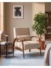 Beliani 2-tlg Sessel SKARA in Beige/Braun