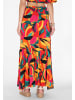 IZIA Women Skirt in yellow multicolor