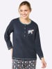 Comtessa Schlafanzug-Shirt in jeansblau-ozean