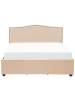 Beliani Doppelbett MONTPELLIER in Beige - (W) 187 x (H) 110 x (L) 213 cm