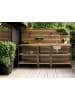 Beliani Gartenküche IVREA in Braun/Grau/Silber - (W) 80 x (H) 92 x (L) 50 cm