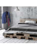 relaxdays Herrendiener in Schwarz/ Braun - (B)47 x (H)116 x (T)28 cm