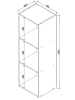 VCM  Holz Stand Regal Aufbewahrung Deko Bücher Mendas 3 in Buche