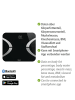Wenko Analysewaage LED mit Bluetooth Schwarz in Schwarz