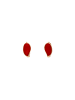 faina Women Earrings in Rose Gold Red