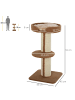 Pawhut Kratzbaum Hellbraun 45L x 45B x 91H cm