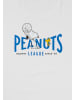 United Labels The Peanuts Snoopy Schlafanzug Hoopin League Pyjama Set Kurzarm in blau/weiß