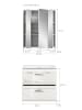 ebuy24 Badmöbelset Ice Weiß 60 x 46 cm