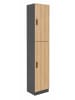 VCM  Mehrzweckschrank Büro Wohnzimmer Dilos 183 x 38 cm in Anthrazit / Honig-Eiche