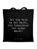 Mr. & Mrs. Panda Shopper Spruch Angst vor Dunkelheit überwinden ... in Schwarz