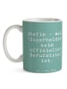 Mr. & Mrs. Panda Kaffeebecher Spruch Chefin Superheldin mit Spruch in Meeresbrise