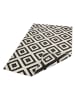 NORTHRUGS In- & Outdoor Teppich Malta Schwarz Creme