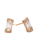 NAEMI Women Earrings in Rose Gold White