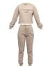 Tom Barron Freizeitanzug Tracksuit Chest Embroidery Metal Deco in BRAUN