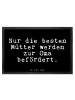 Mr. & Mrs. Panda Bodenvorleger Nur die besten Mütter... mit Spruch in Schwarz