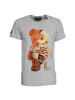 Roberto Geissini Half Bear T-Shirt Grau Unisex