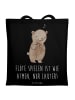 Mr. & Mrs. Panda ToteBag Flöte Atem mit Spruch in Schwarz