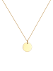 Elli Halskette 925 Sterling Silber Geo, Plättchen in Gold