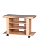 KADIMA DESIGN TV HiFi Bank OREGON Fernsehtisch drehbar & rollbar 75 x 38 x 51
