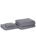 Beliani 4er-Set Handtuch AREORA in Grau