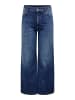 ONLY Carmakoma Jeans mit weitem Bein in Dark Blue Denim