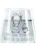 Mr. & Mrs. Panda Trinkglas Pinguin & Maus Wanderer mit Spruch in Transparent