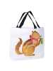 Mr. & Mrs. Panda Tote Bag Eichhörnchen Smoothie ohne Spruch in Weiß