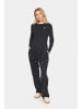 SAINT TROPEZ Langarm-Bluse ZisteSZ Fitted in Black