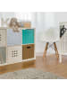 relaxdays 3 x Aufbewahrungskorb in Grau - (B)32 x (H)31 x (T)30 cm