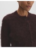 someday. Tulinda Strickcardigan aus Effektgarn Slim Fit in Mahagoni
