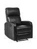 Beliani Fernsehsessel VIRRAT in Schwarz/Schwarz - (W) 65 x (H) 100 x (L) 90 cm