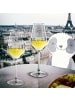 Mr. & Mrs. Panda Weißwein Glas Eule Frankreich mit Spruch in Transparent