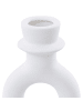 Beliani Kerzenständer SPARTA in Weiß - (W) 8 x (H) 17 x (L) 6 cm