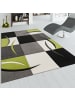 KADIMA DESIGN Teppich Kurzflor Karo Wohnzimmer in Grün
