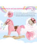 HOMCOM Kinder Schaukelpferd 65 x 32,5 x 61 cm