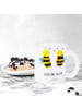Mr. & Mrs. Panda Teetasse Biene Verliebt mit Spruch in Transparent
