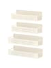 SONGMICS Gewürzregal Beque in Cremeweiß - (B)30 x (H)7.5 x (T)10 cm