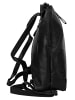 SPIKES & SPARROW Rucksack echt Leder in schwarz