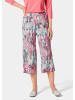GOLDNER Kurzgröße:  Attraktive Druckhose Louisa mit weichem Fall in bunt / gemustert