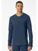 Schiesser Langarmshirt V-Ausschnitt in Royal
