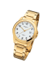 Regent Analog-Armbanduhr Regent Metallarmband gold groß (ca. 40mm)