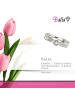 BALIA 333 Weißgold - 8 Karat Damen Ringe Crossed Fingerring 58 (18,5)