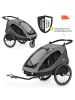 Hauck 2in1 Fahrradanhänger Dryk Duo für 2 in grau1