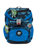 DerDieDas Schulranzen Set 5-tlg. ErgoFlex Superflash Blue Robot in blau