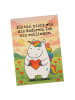 Mr. & Mrs. Panda Postkarte Einhorn Herz Design mit Spruch in Weiß